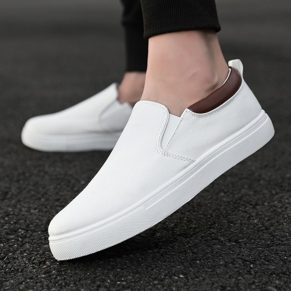 Mens smart canvas shoes on sale