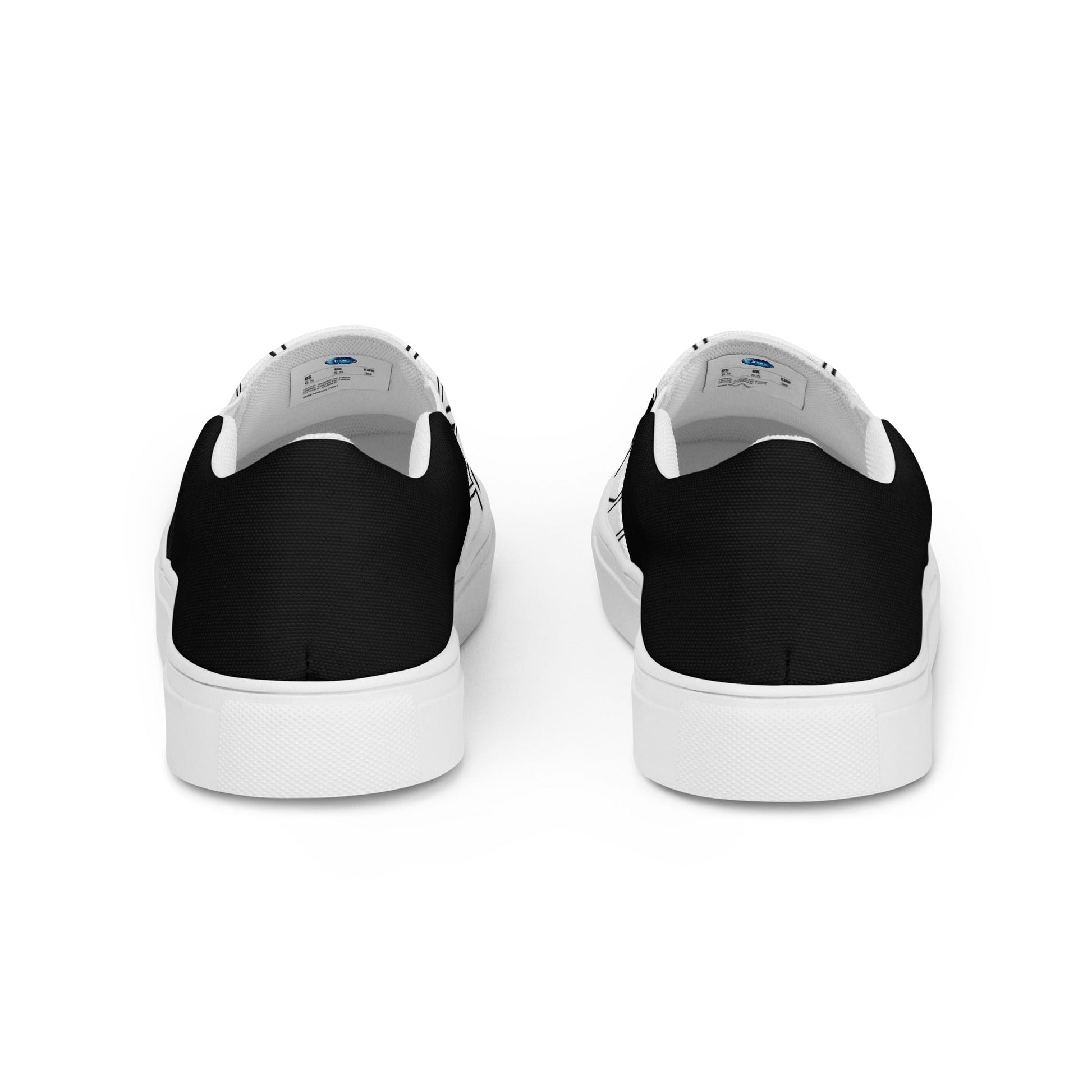 The subway tiles men's slip-on canvas shoes