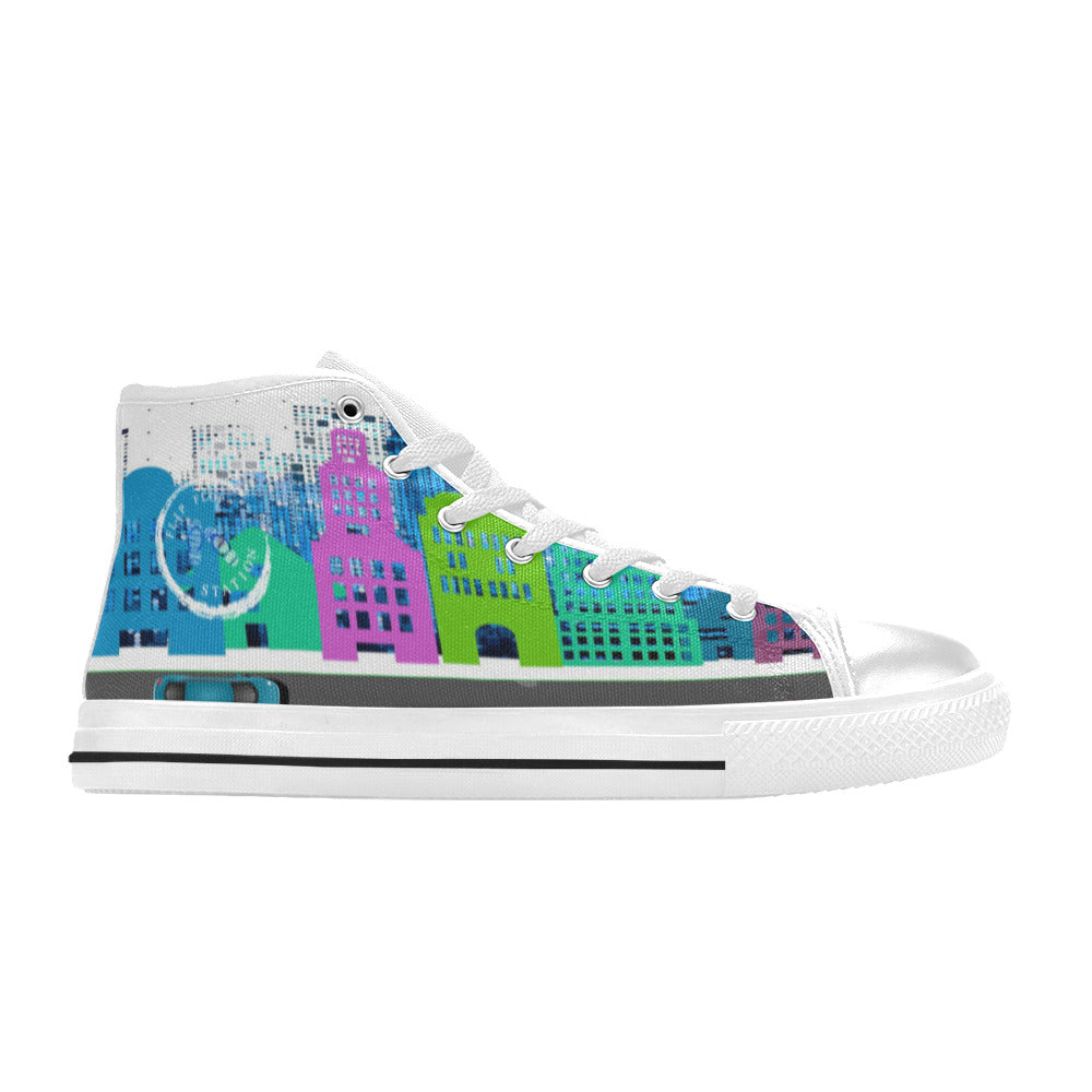 The travelling Ant-High Top Canvas Shoes for Kid