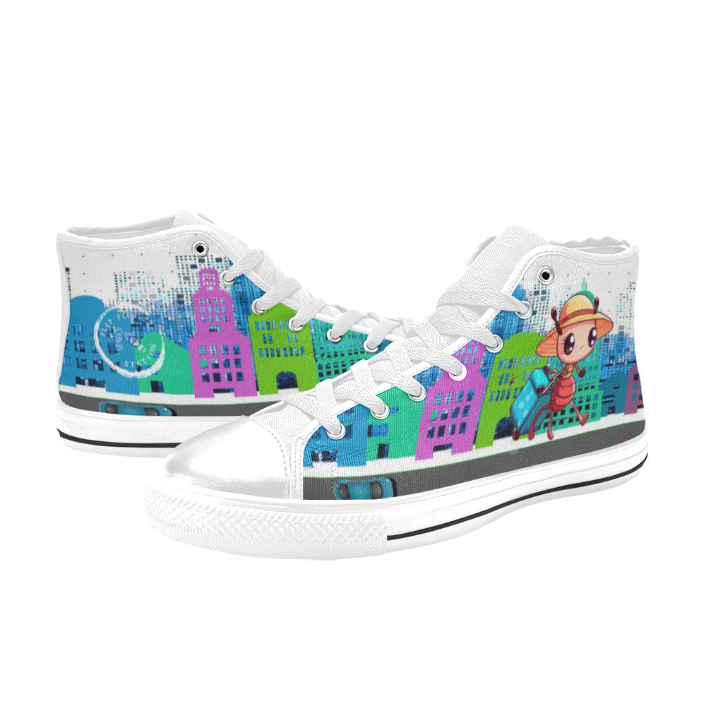 The travelling Ant-High Top Canvas Shoes for Kid