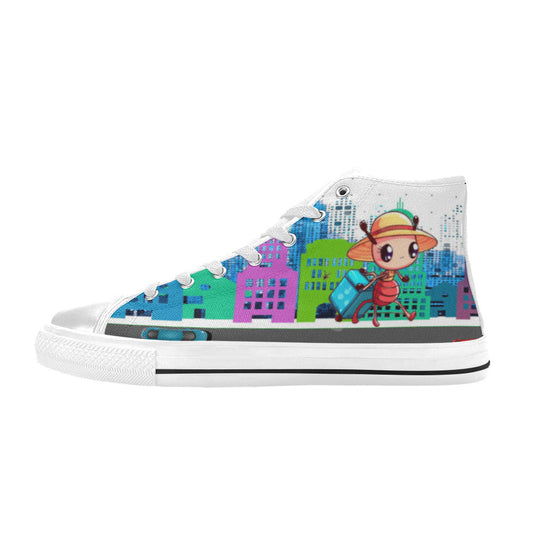 The travelling Ant-High Top Canvas Shoes for Kid