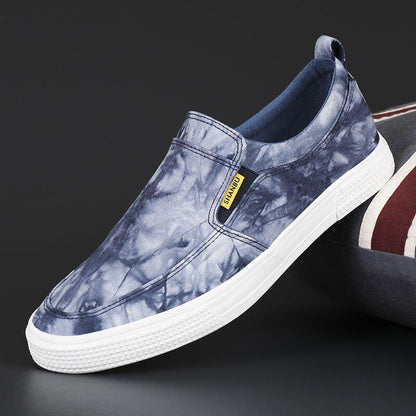 Tie Die Men's slip-on canvas Shoes