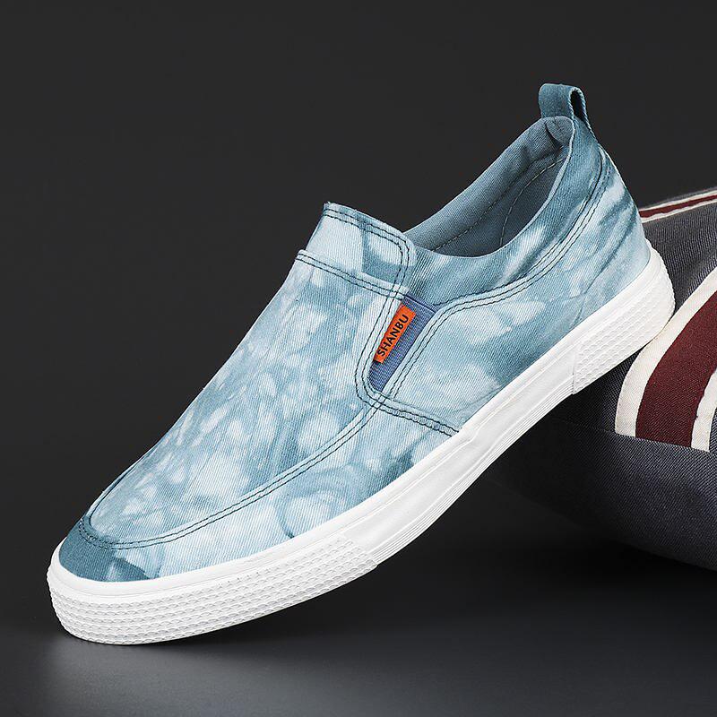 Tie Die Men's slip-on canvas Shoes