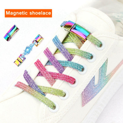 Tie-me-not Rainbow Magnetic Lock Shoelaces