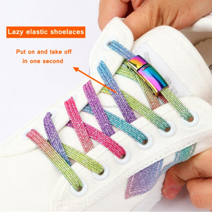 Tie-me-not Rainbow Magnetic Lock Shoelaces