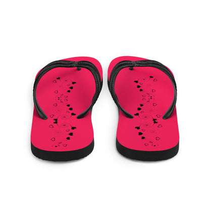 Tiny Hearts Design Flip-Flops