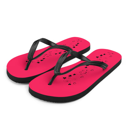 Tiny Hearts Design Flip-Flops