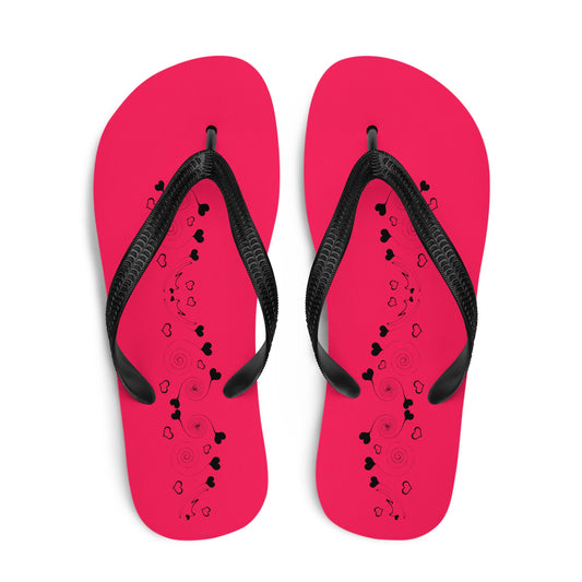 Tiny Hearts Design Flip-Flops