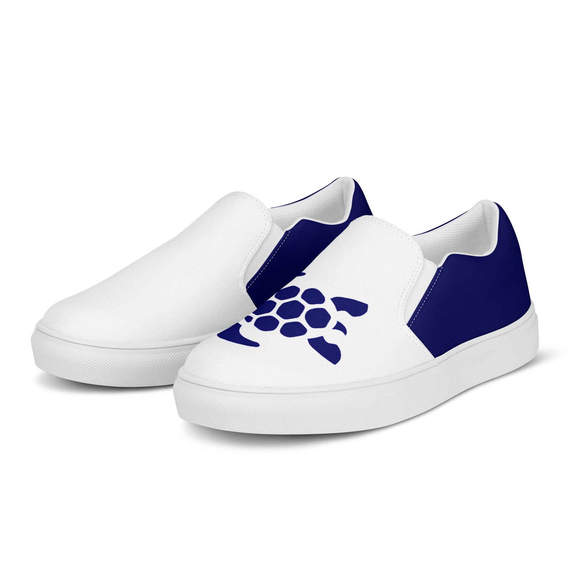 Traveling turtle men's slip-on canvas shoes