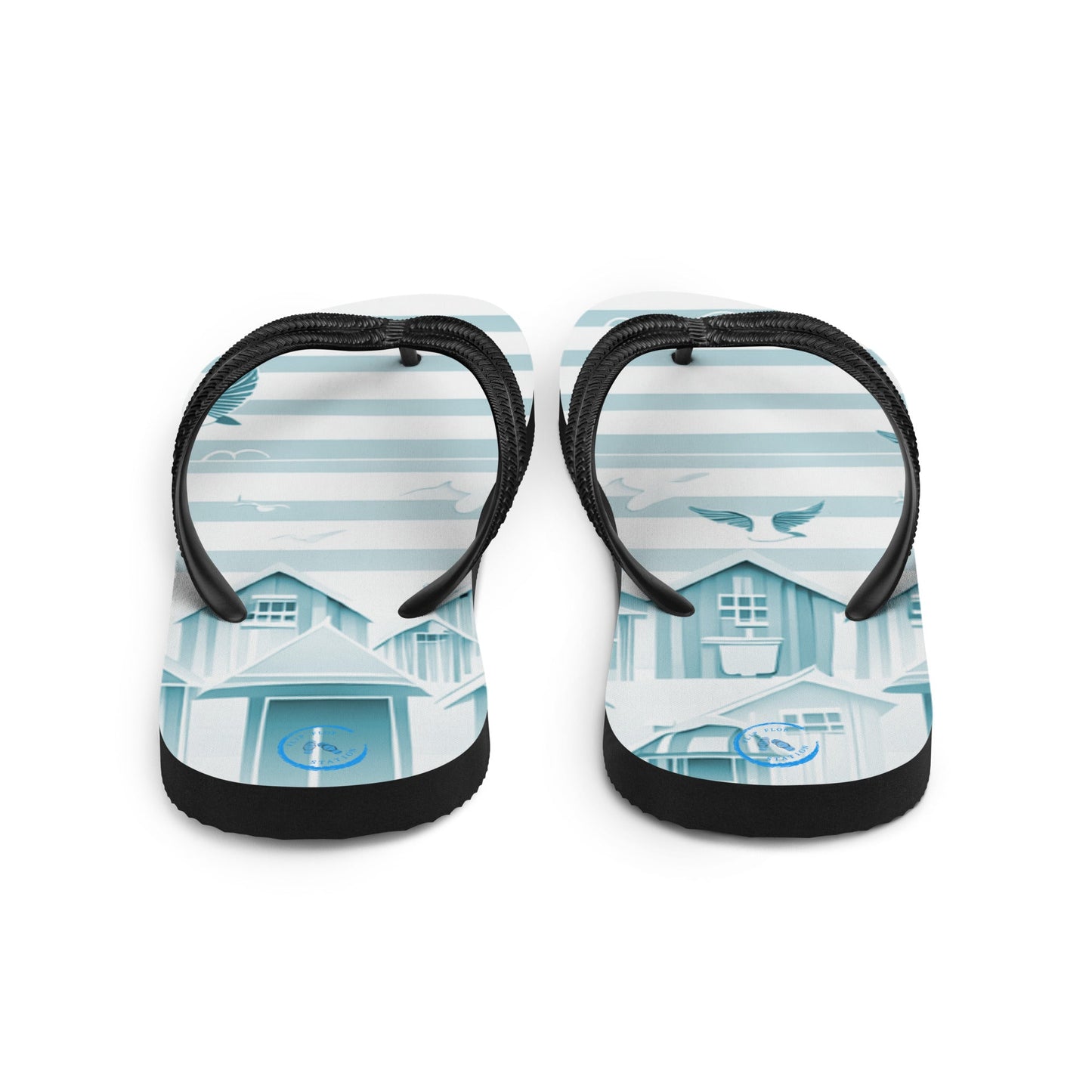 Travelling Whale - Unisex Flip-Flops