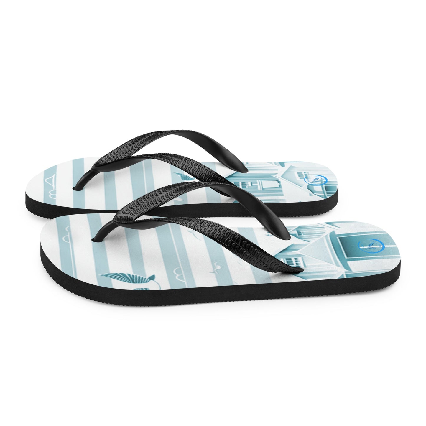 Travelling Whale - Unisex Flip-Flops