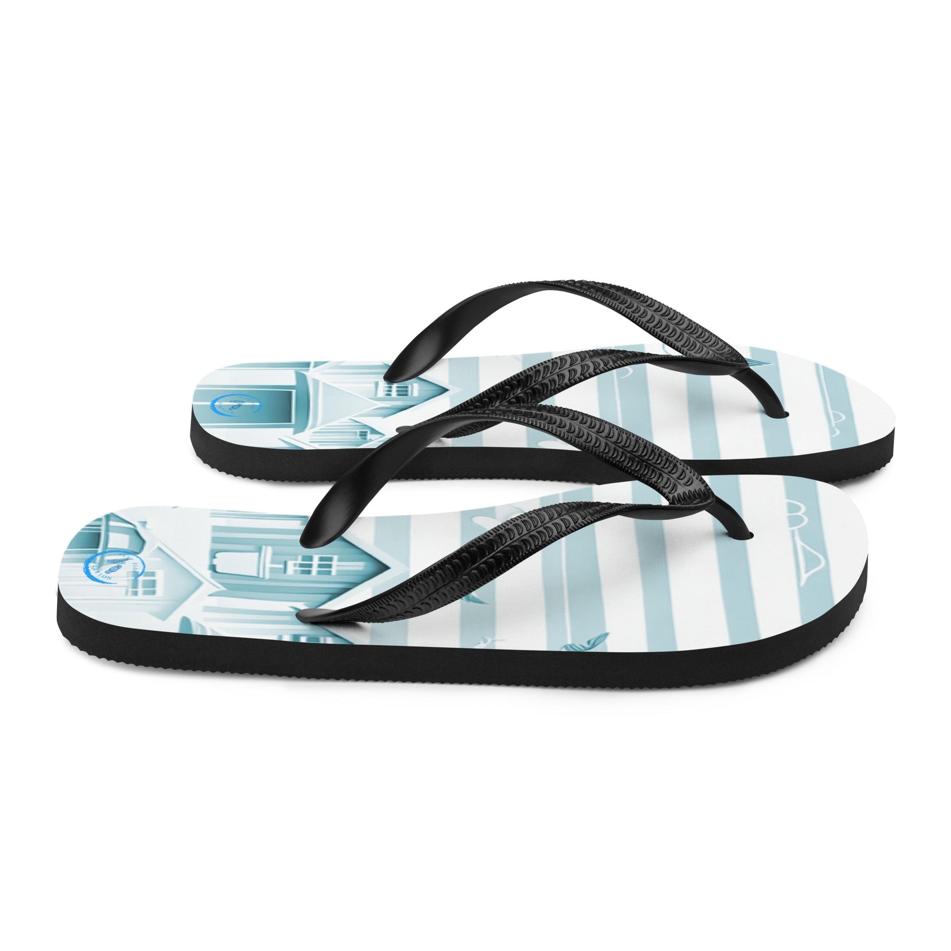 Travelling Whale - Unisex Flip-Flops