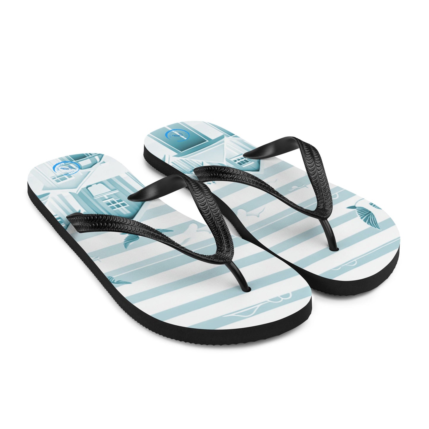 Travelling Whale - Unisex Flip-Flops