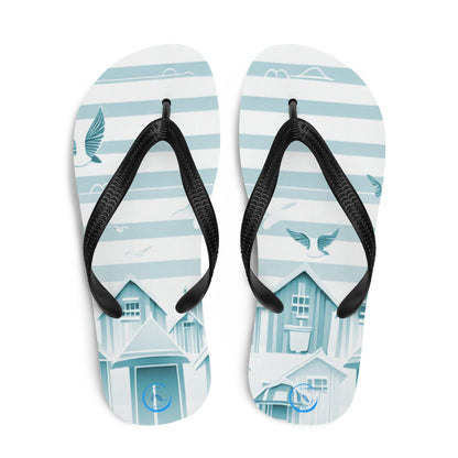 Travelling Whale - Unisex Flip-Flops