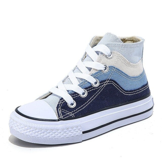 Tri color - Kid's canvas shoes