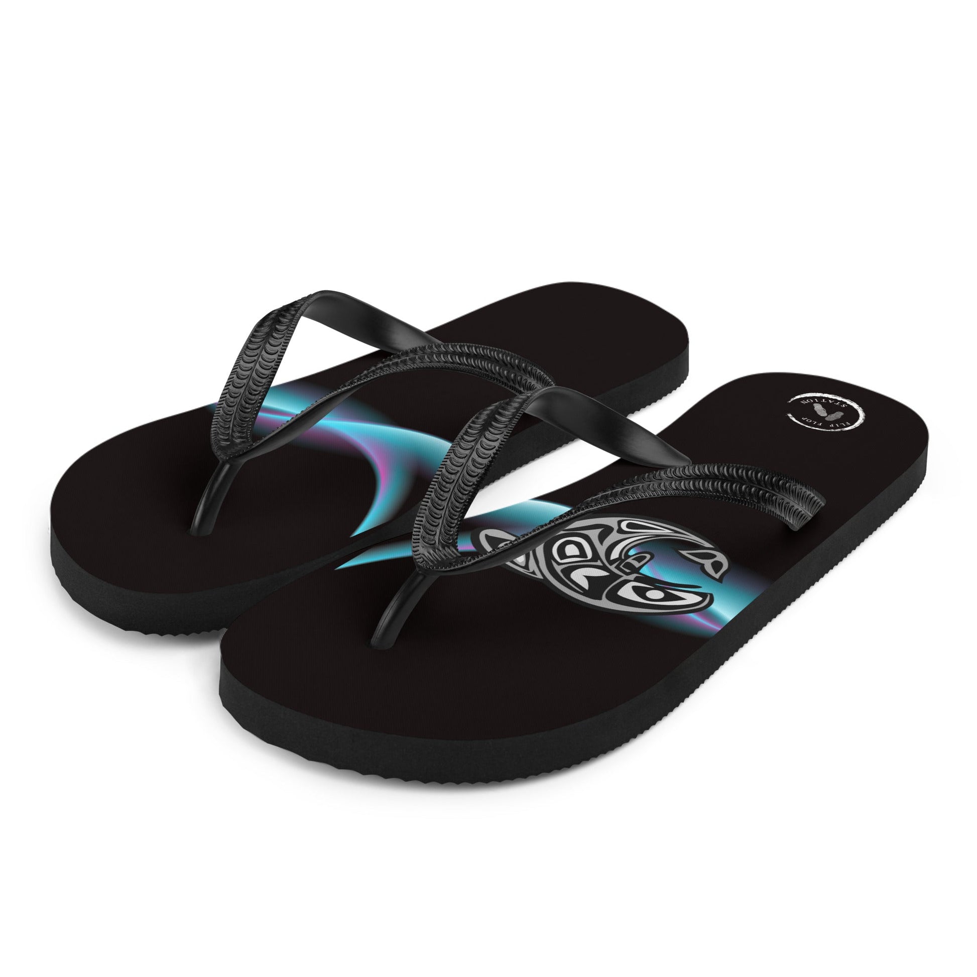 Tribal Shark - Flip-Flops Designs