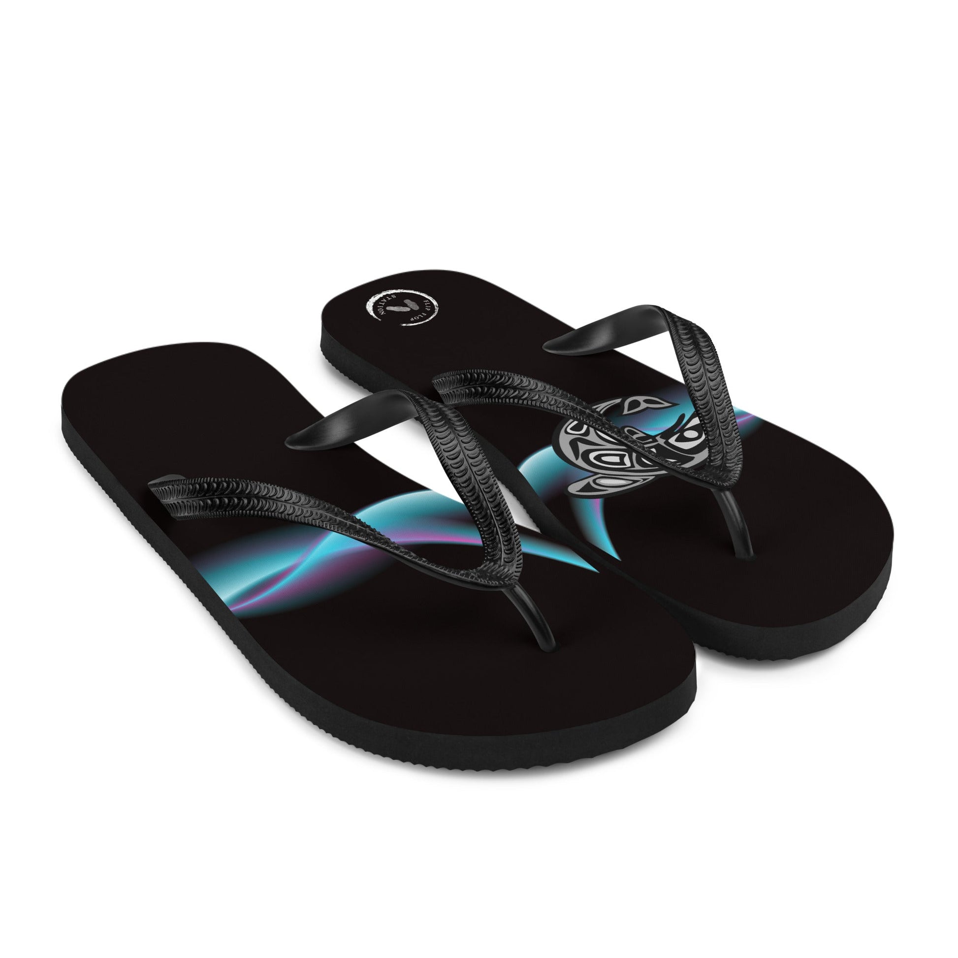 Tribal Shark - Flip-Flops Designs