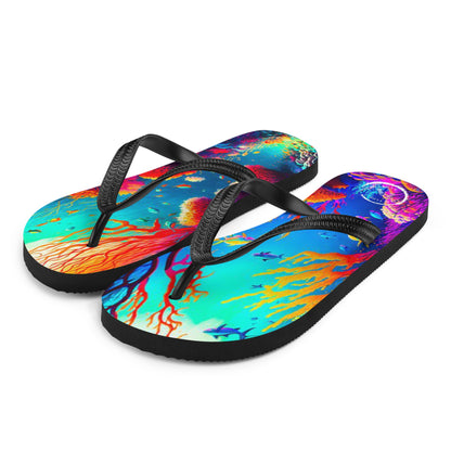 Underwater Art Gallery Flip-Flops