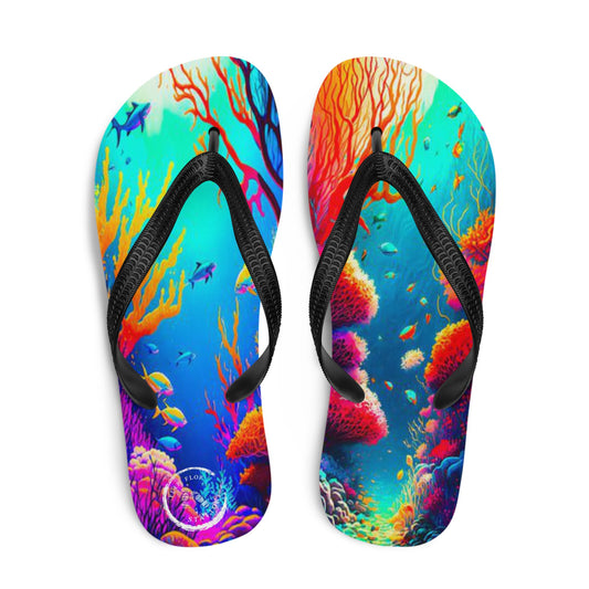 Underwater Art Gallery Flip-Flops