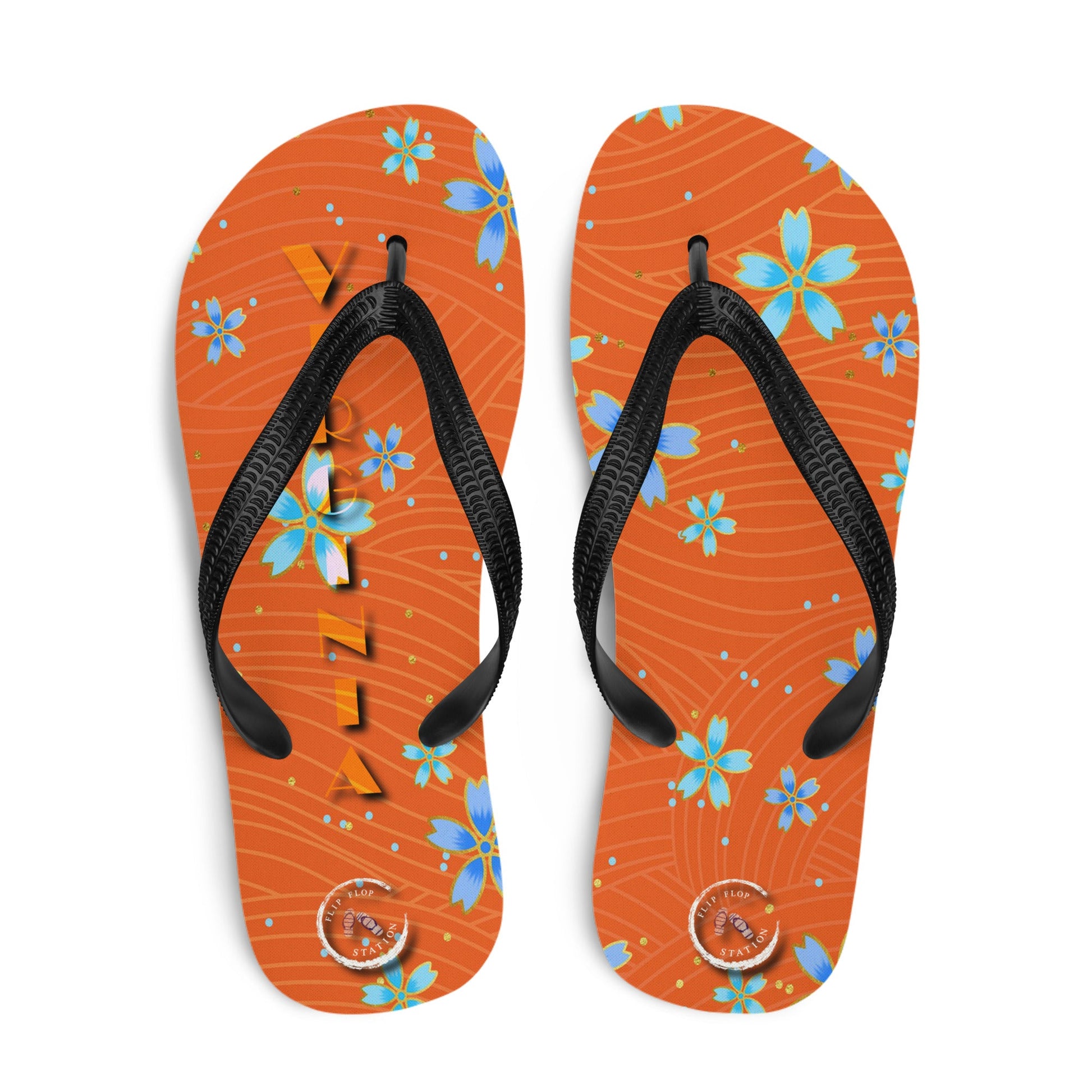 Virginia's name Flip-Flops