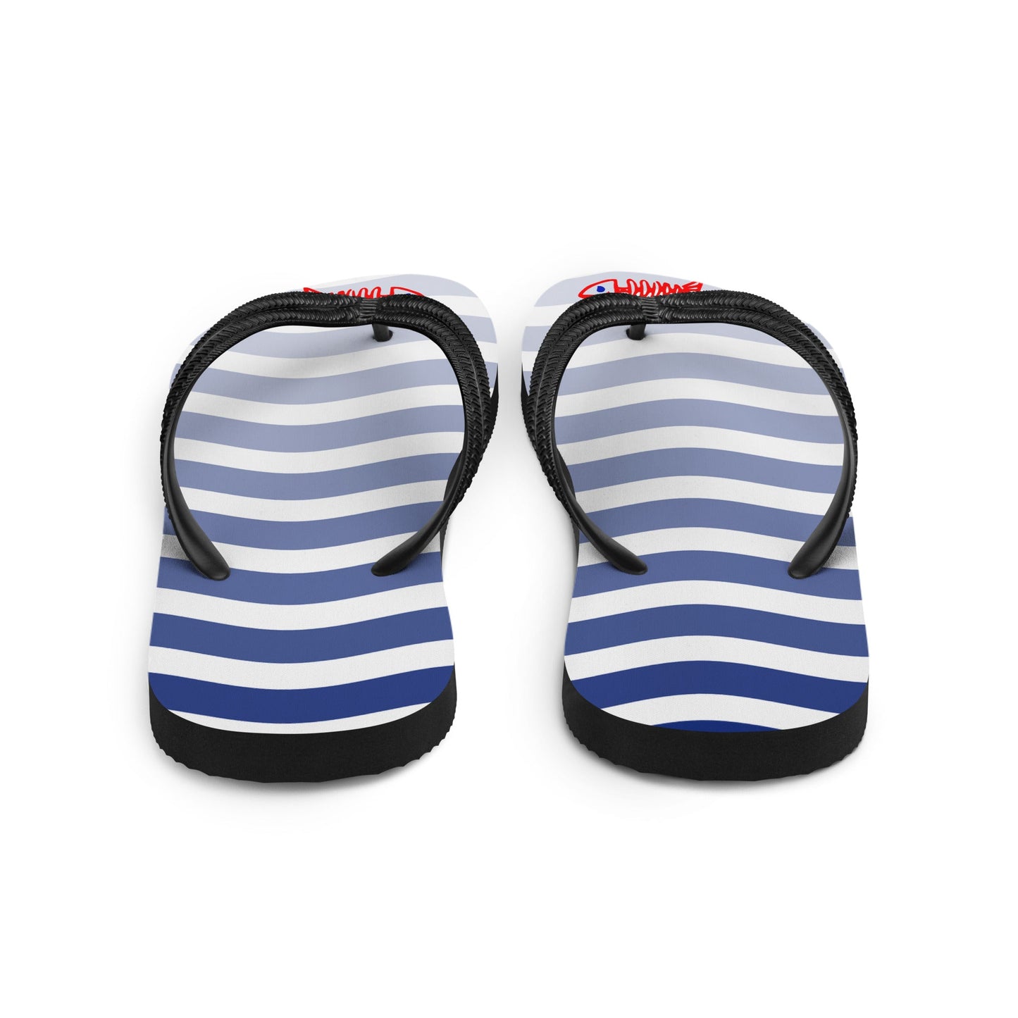 Waves Unisex Flip Flops Design