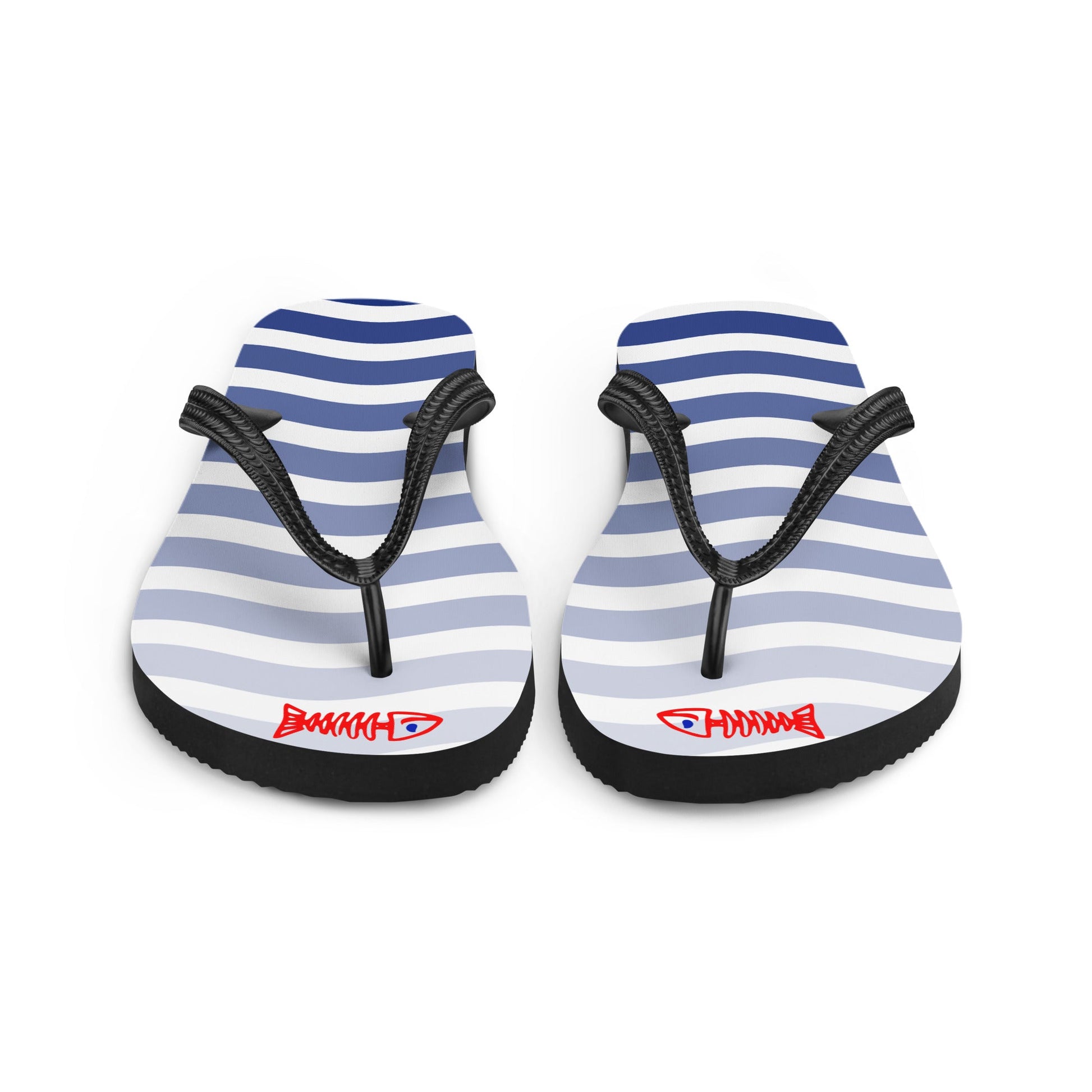 Waves Unisex Flip Flops Design