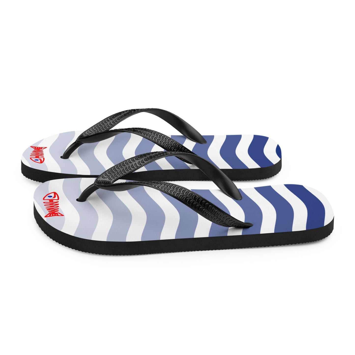 Waves Unisex Flip Flops Design