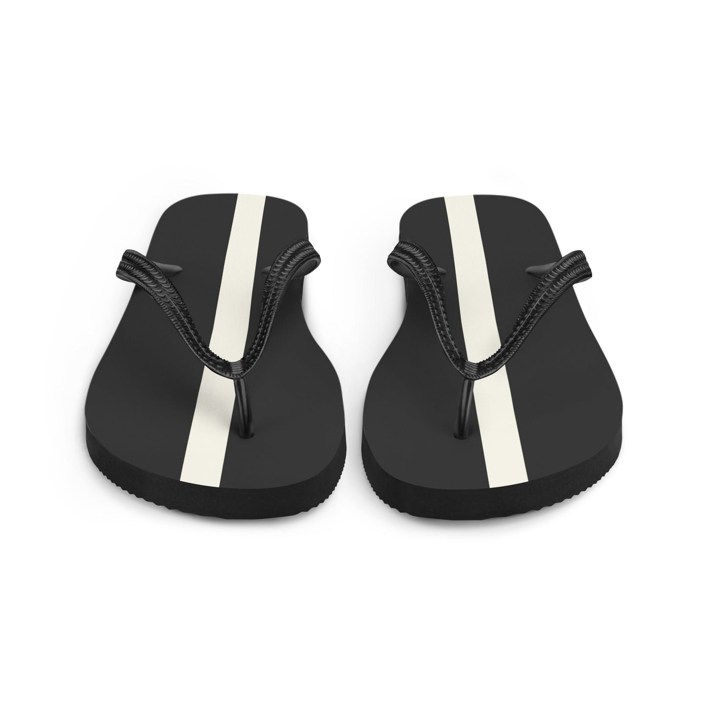 White Stripe Flip-Flops