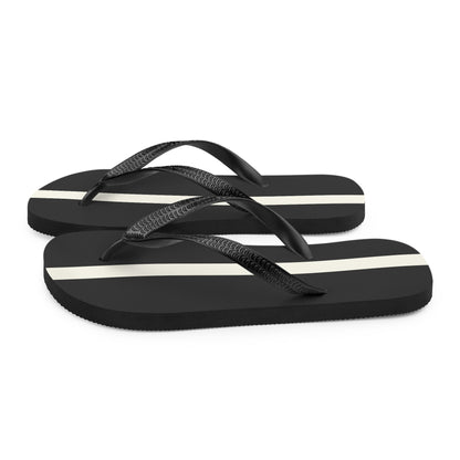 White Stripe Flip-Flops