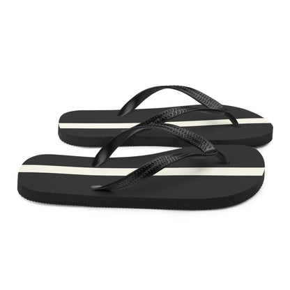 White Stripe Flip-Flops