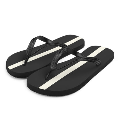 White Stripe Flip-Flops