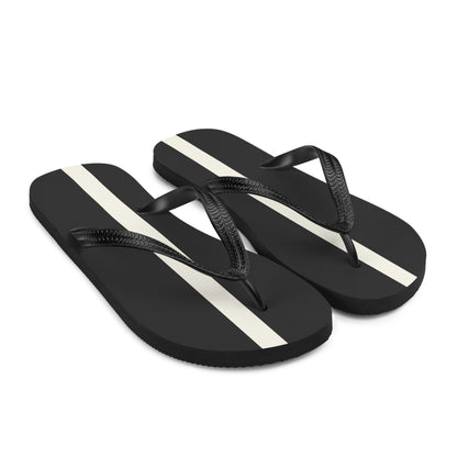 White Stripe Flip-Flops