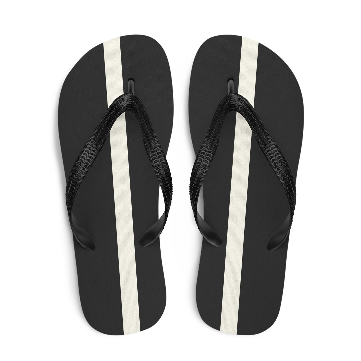 White Stripe Flip-Flops