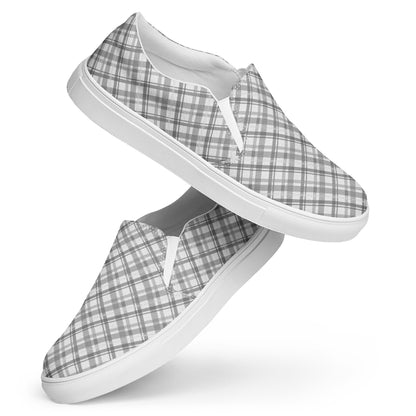 Why not Grey? men's slip-on canvas shoes