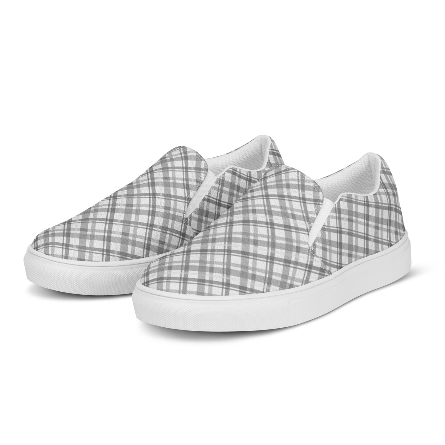 Why not Grey? men's slip-on canvas shoes