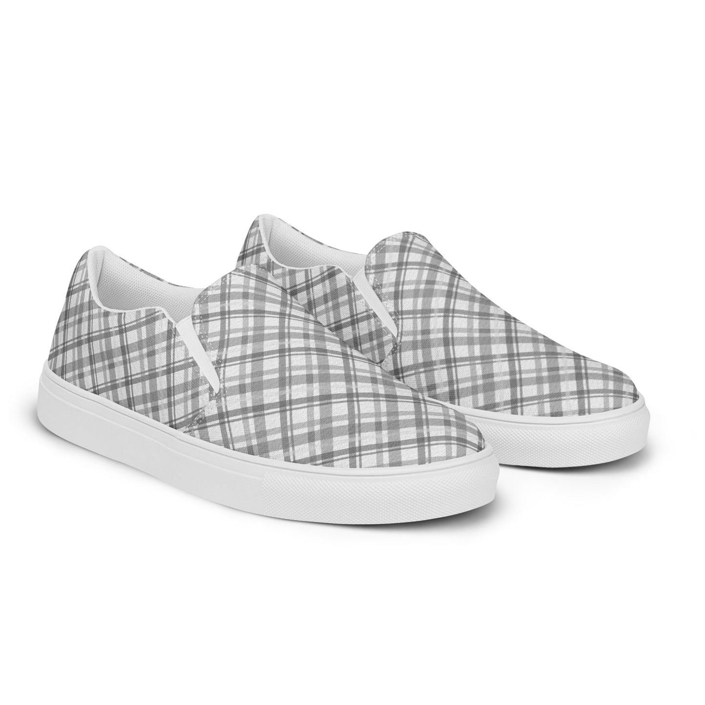 Why not Grey? men's slip-on canvas shoes