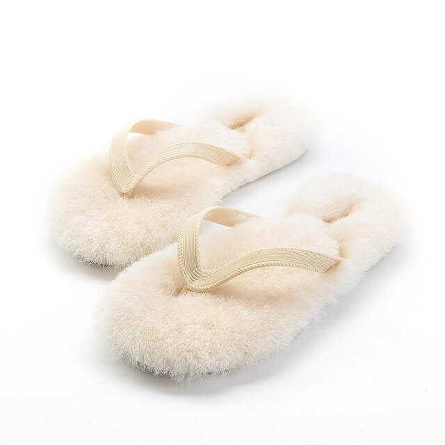 Winter Feet: Fluffy-Lined Flip Flops Designs