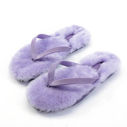 Winter Feet: Fluffy-Lined Flip Flops Designs