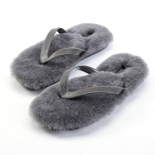 Winter Feet: Fluffy-Lined Flip Flops Designs