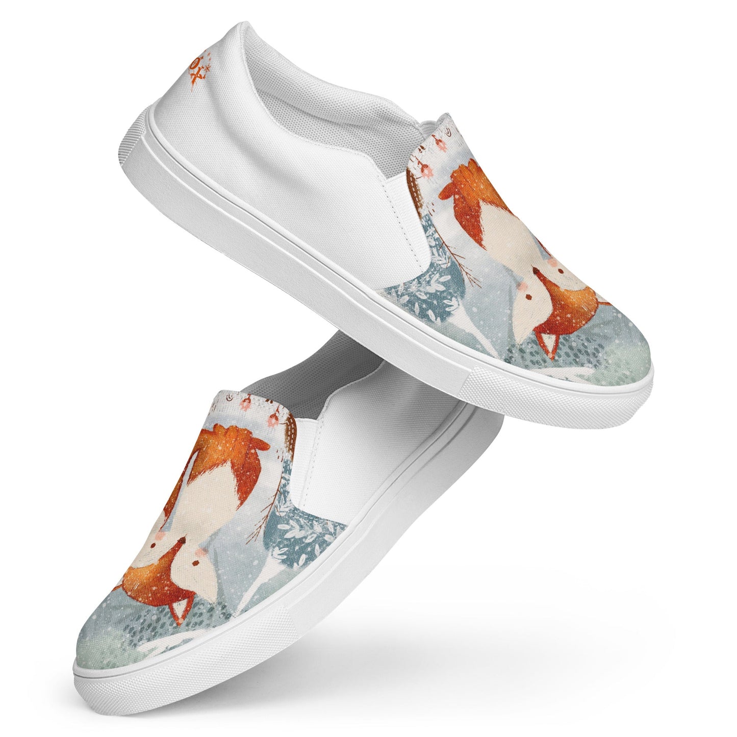 Winter Fox men's slip-on canvas shoes