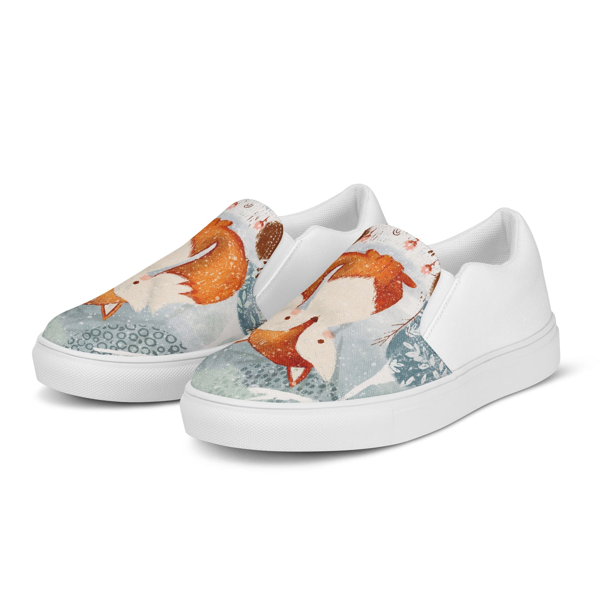 Winter Fox men's slip-on canvas shoes