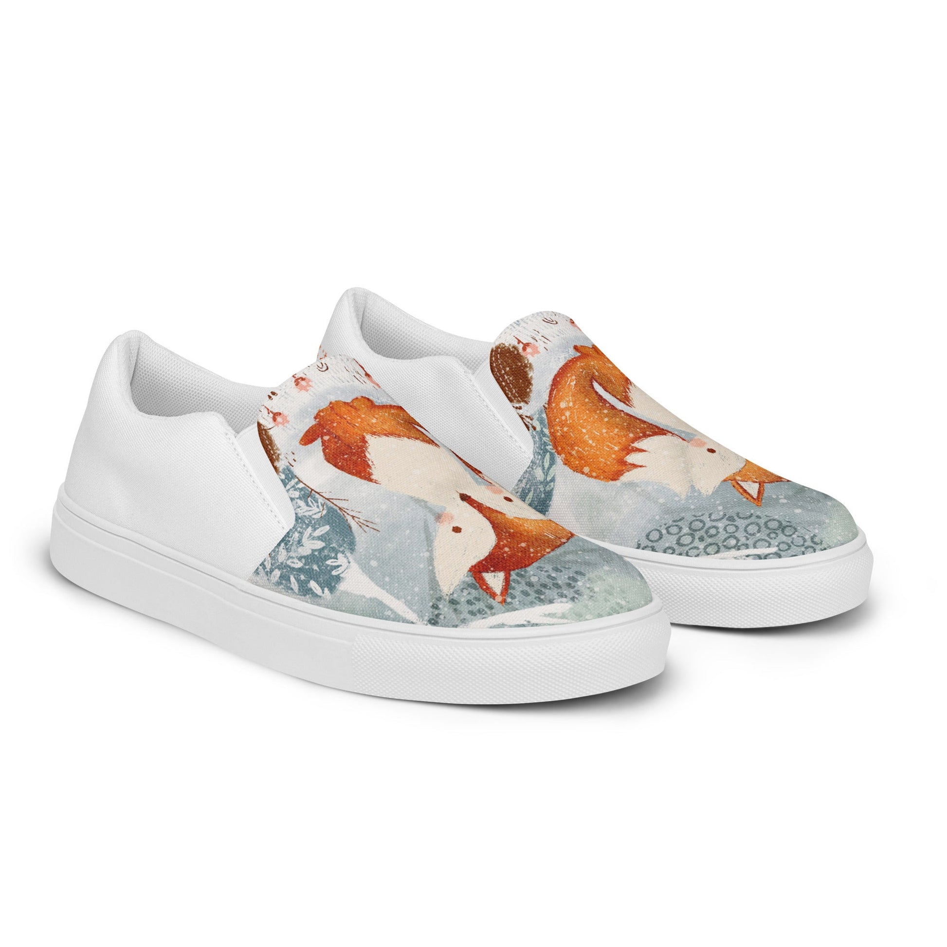 Winter Fox men's slip-on canvas shoes