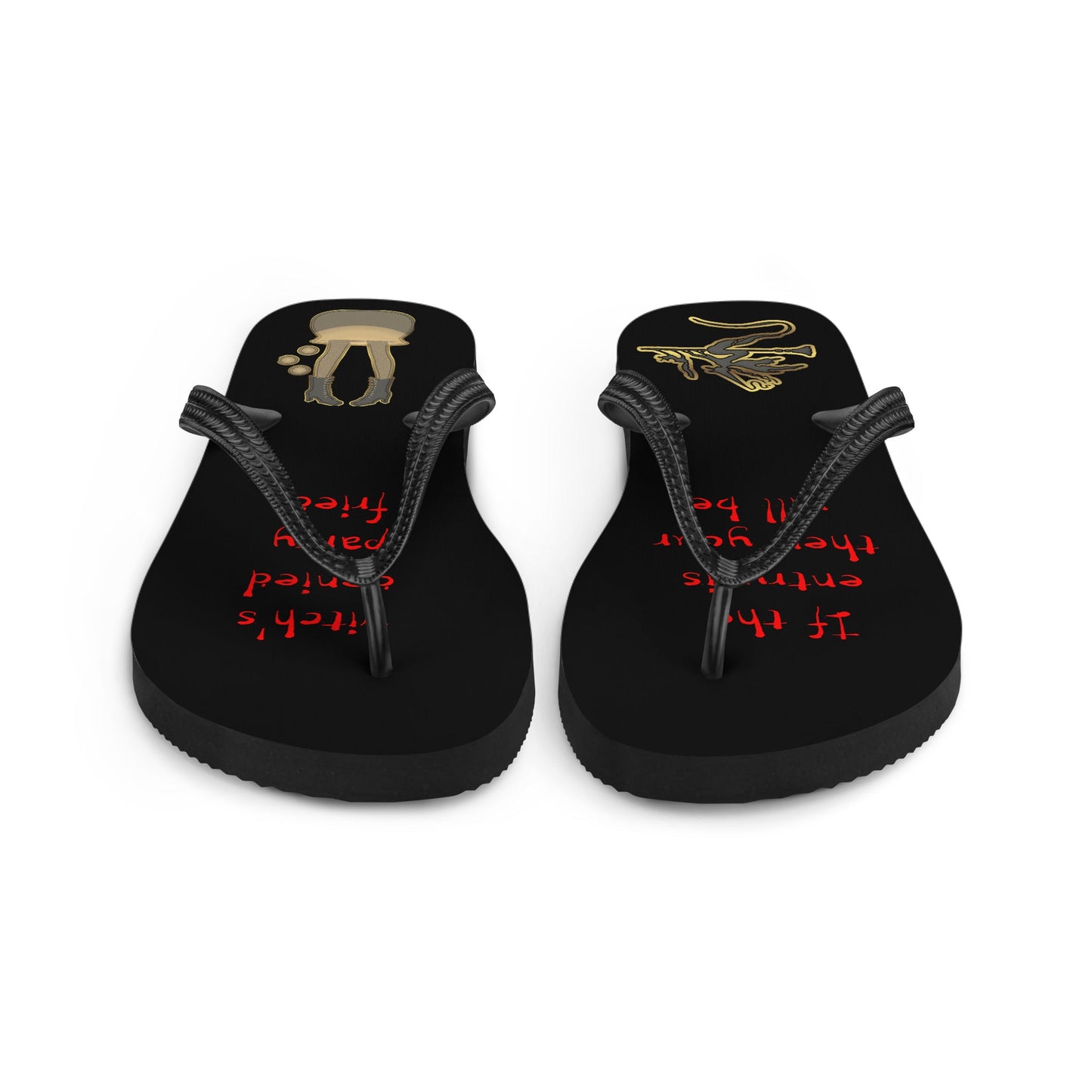 Witch in the Party - Halloween Flip-Flops