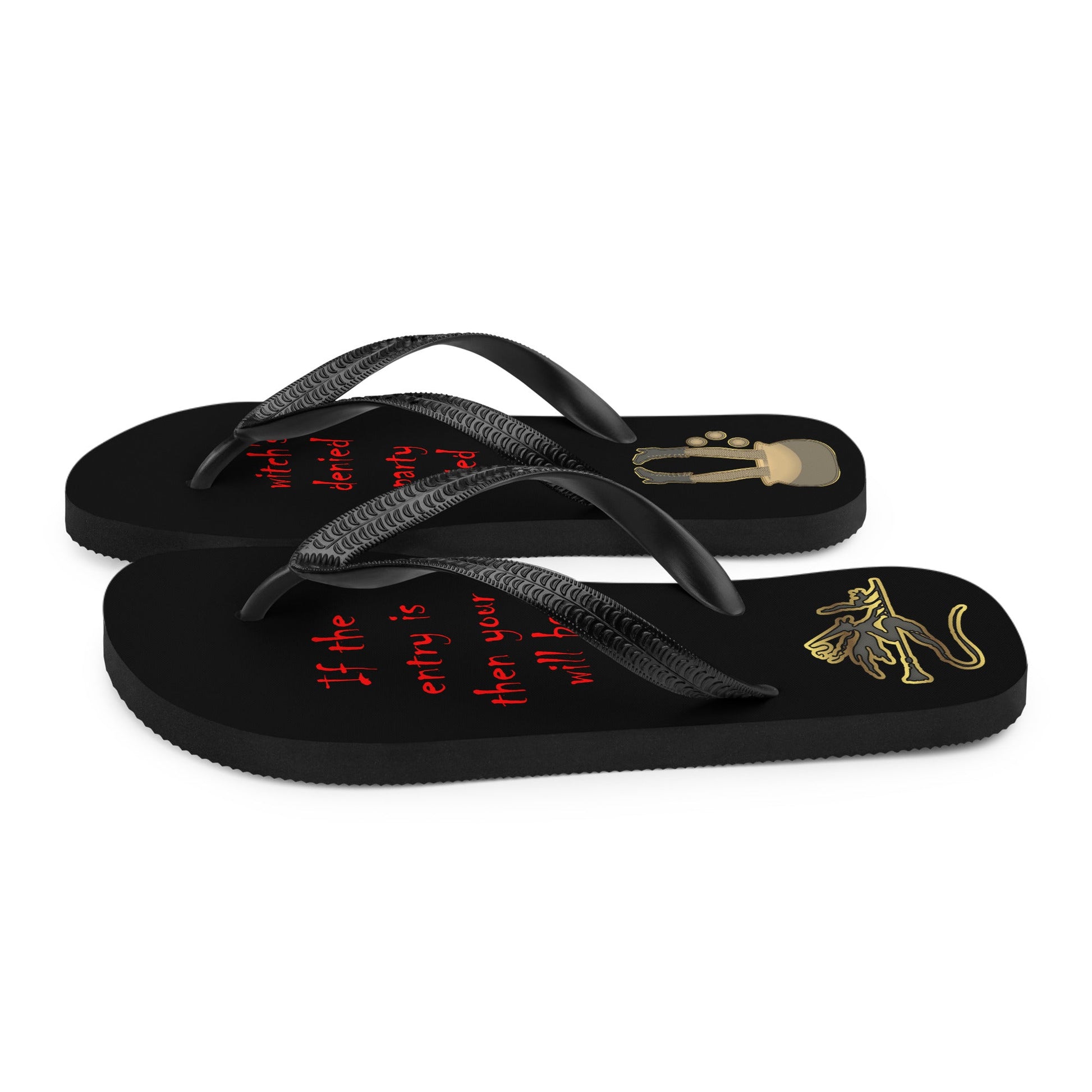 Witch in the Party - Halloween Flip-Flops