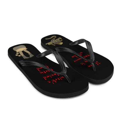 Witch in the Party - Halloween Flip-Flops