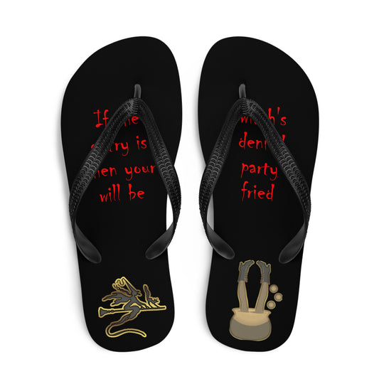 Witch in the Party - Halloween Flip-Flops