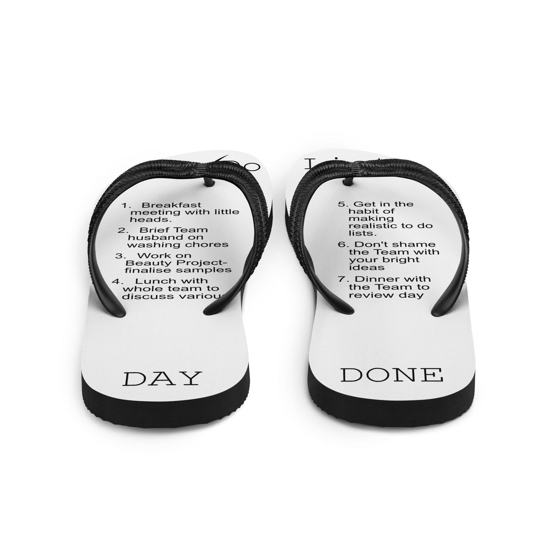 Work from Home To Do List flip flops