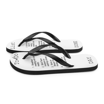 Work from Home To Do List flip flops