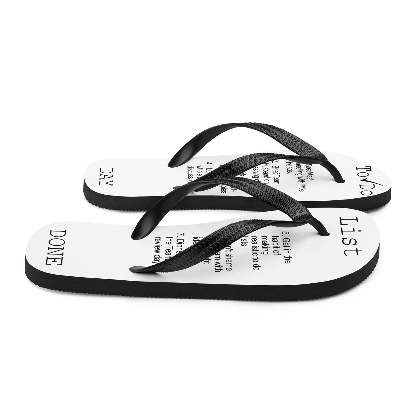 Work from Home To Do List flip flops