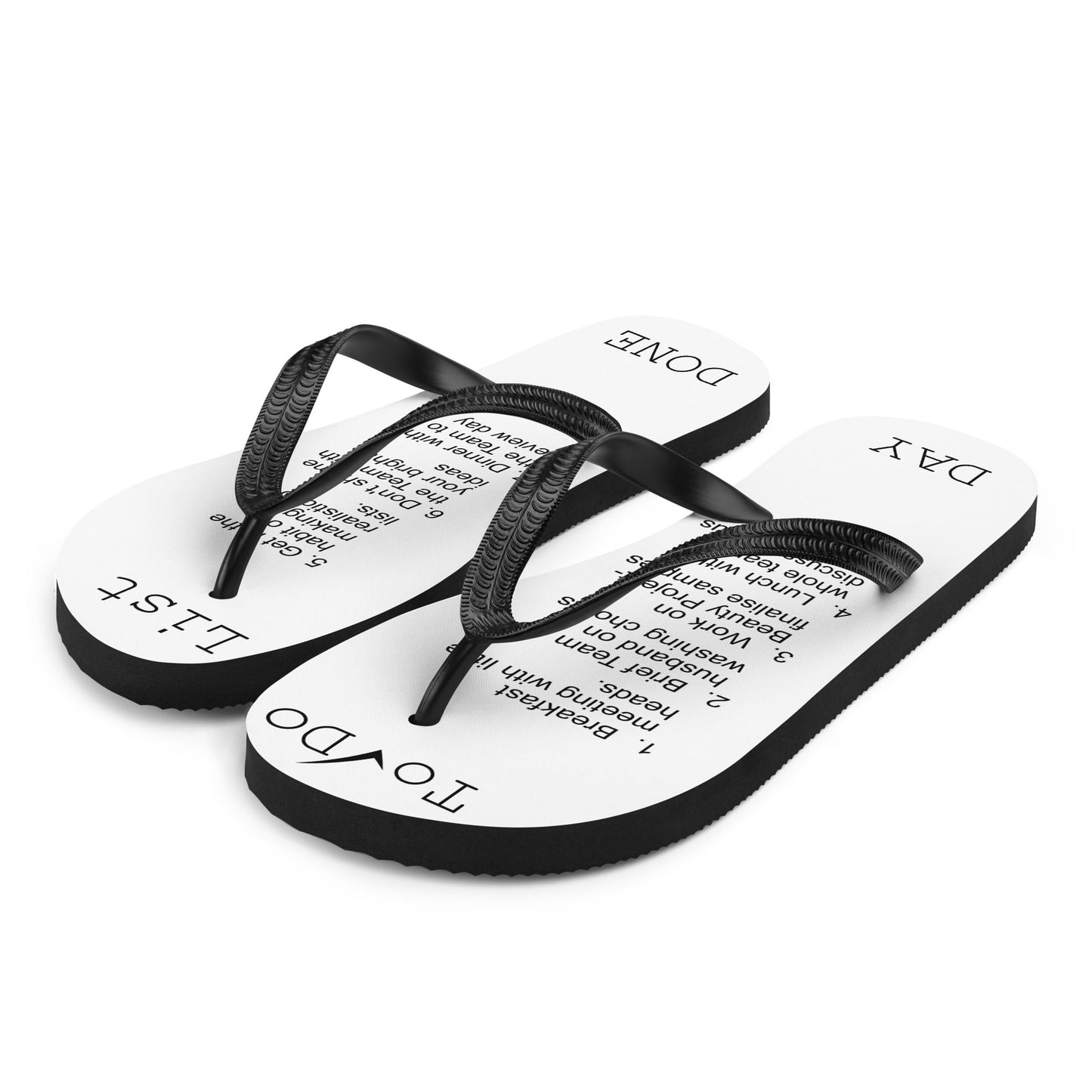 Work from Home To Do List flip flops